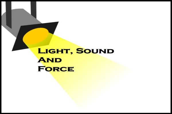Example of Light Sound and Force in daily life for Class 3