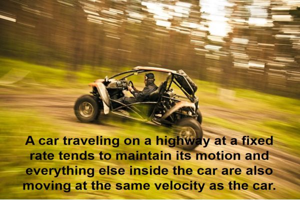 Example of Force and Laws of Motion in daily life for Class 9