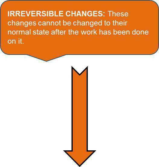 Science Class 6 Changes Around Us Irreversibles changes